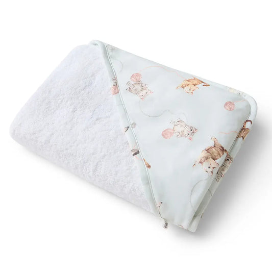 Kittens Organic Hooded Baby Towel