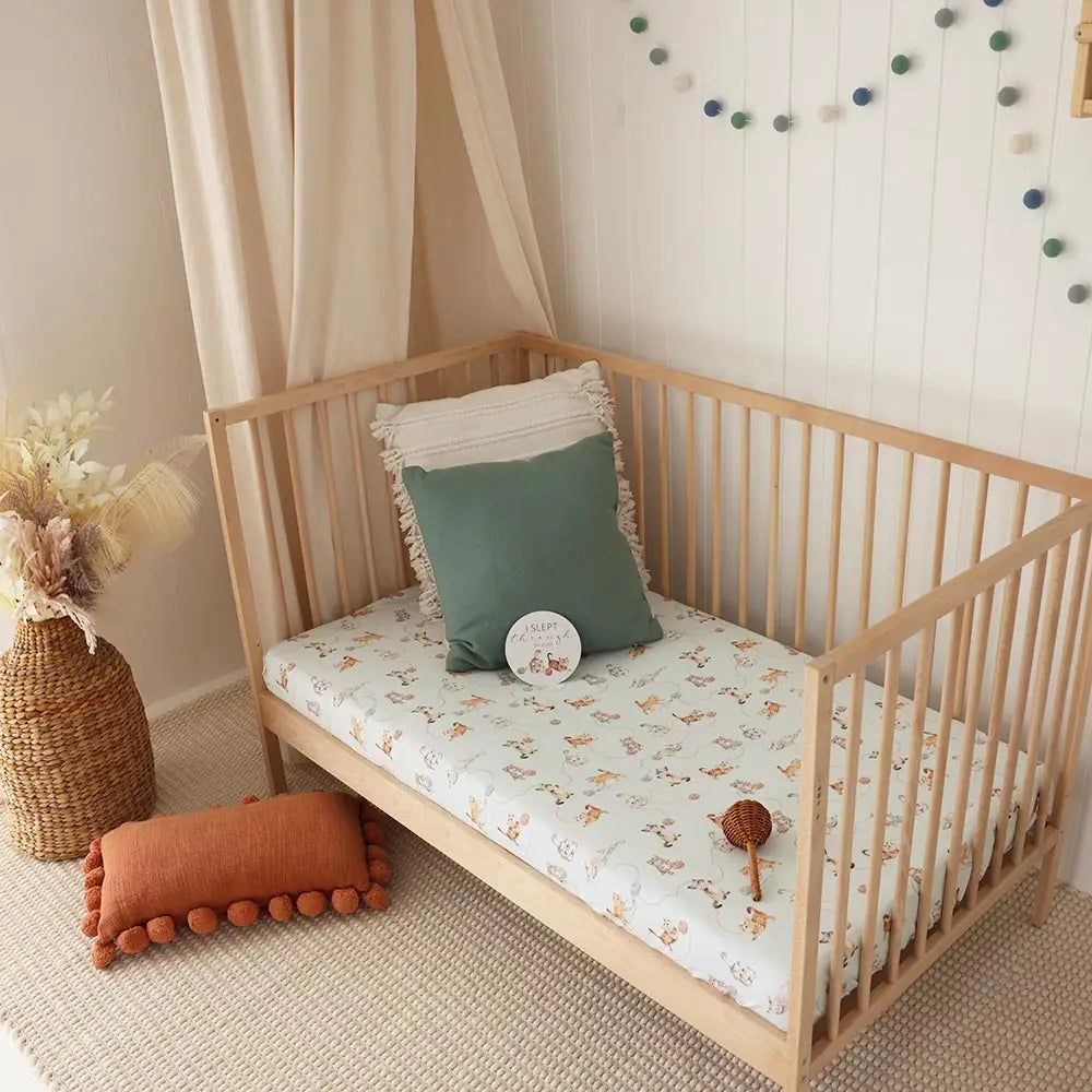 Kittens Organic Fitted Cot Sheet