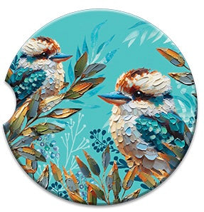 Ceramic Absorbent Car Coaster - Charming Kooka