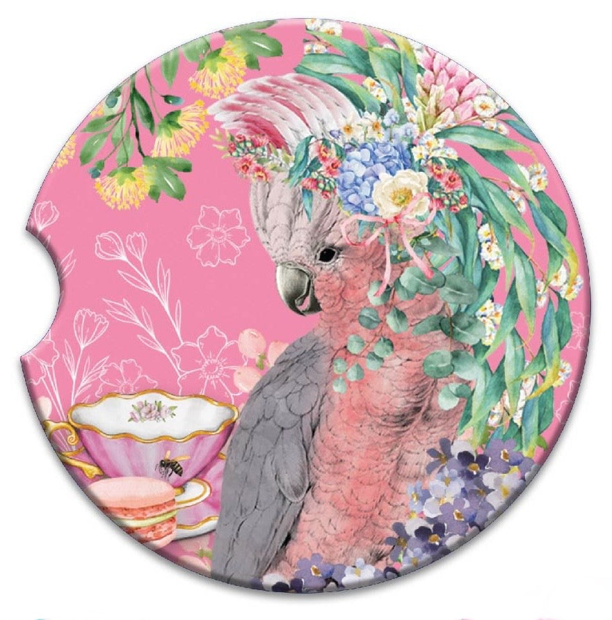 Ceramic Absorbent Car Coaster - Native Bush Tea