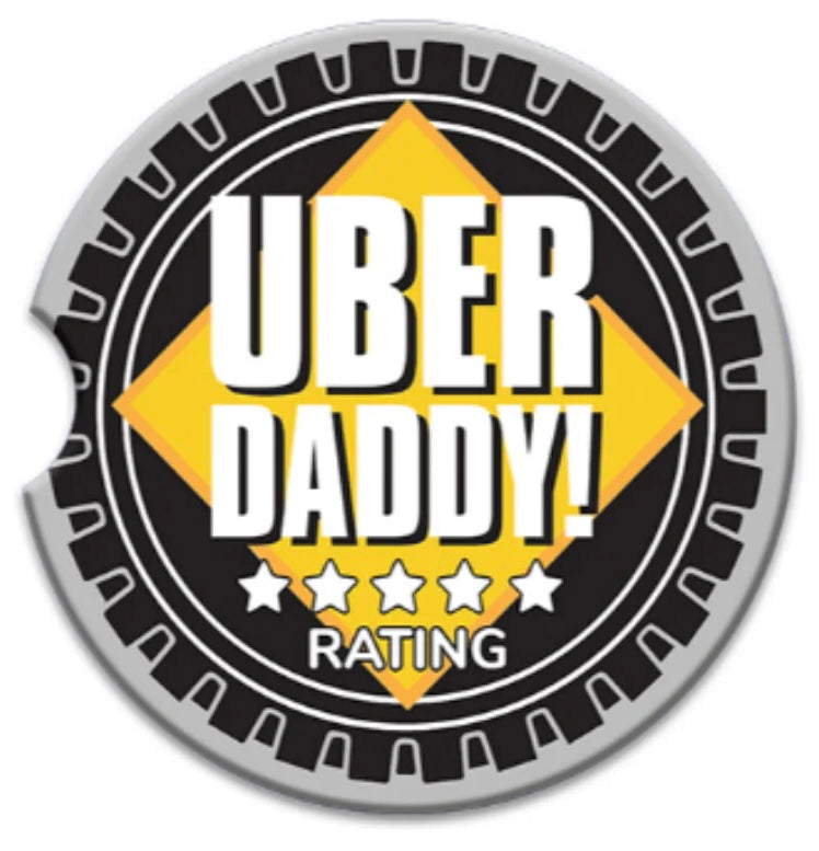 Ceramic Absorbent Car Coaster - Uber Daddy