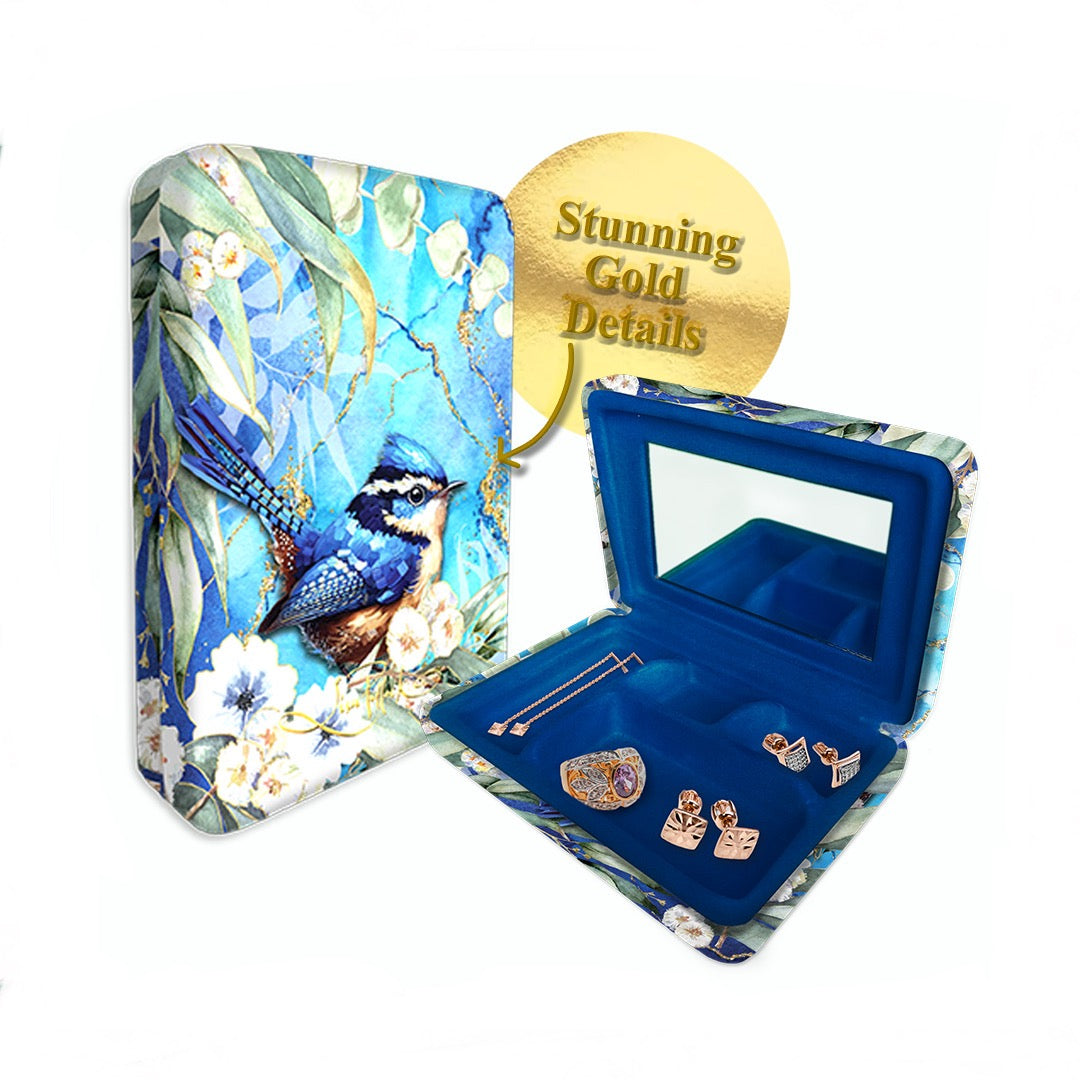 Compact Jewellery Case - Cheeky Wrens