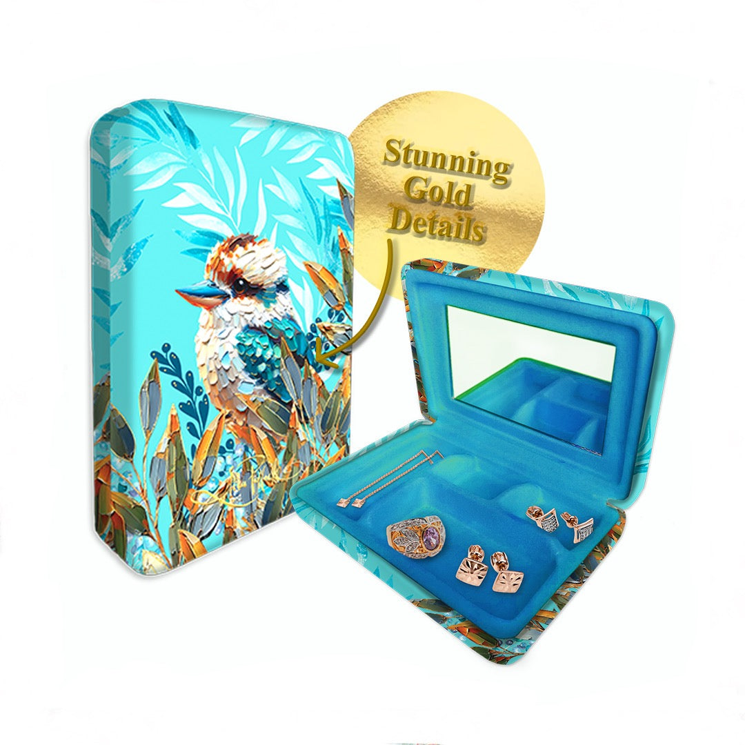 Compact Jewellery Case - Charming Kookaburra
