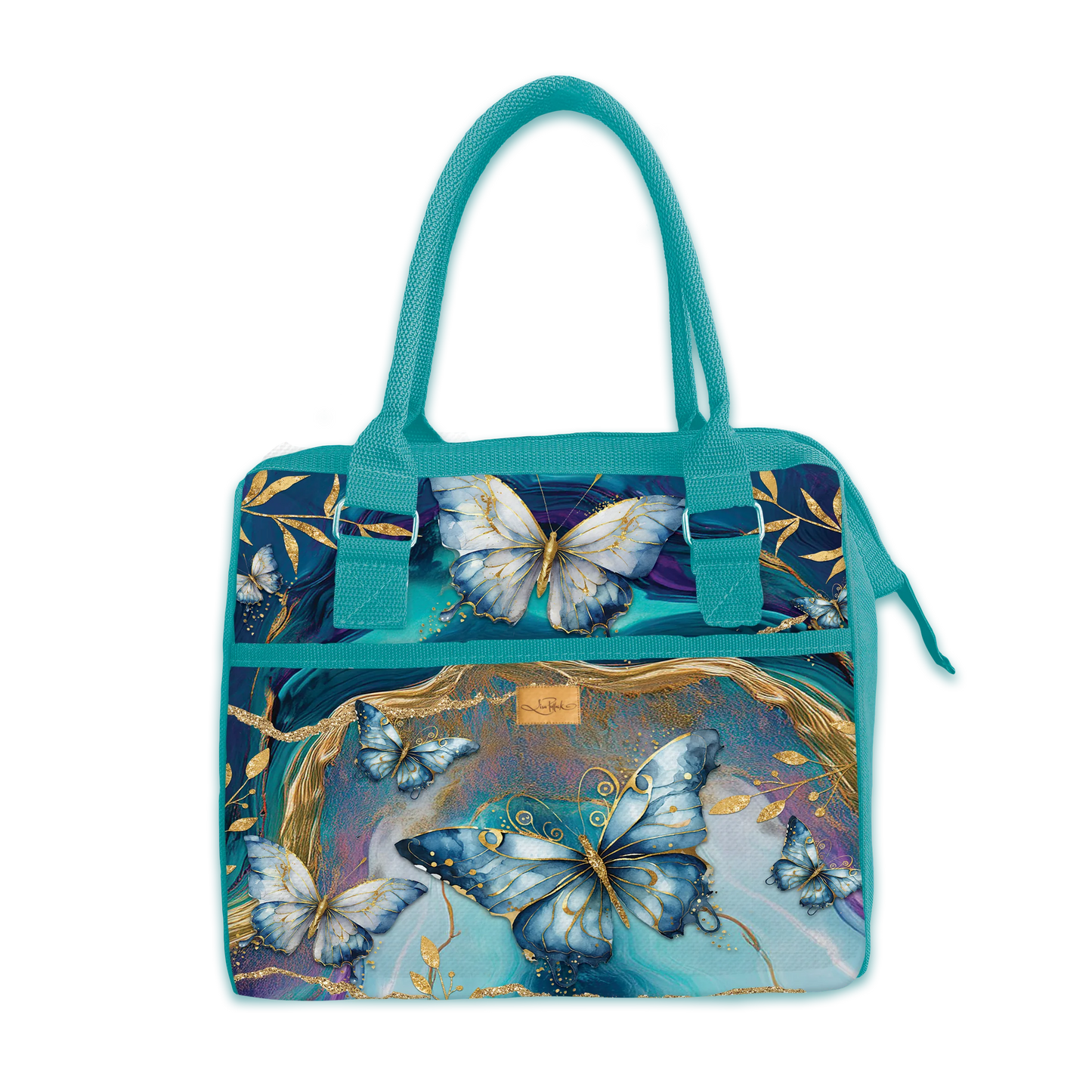 Insulated Lunch Cooler Bag - Tranquil Butterflies