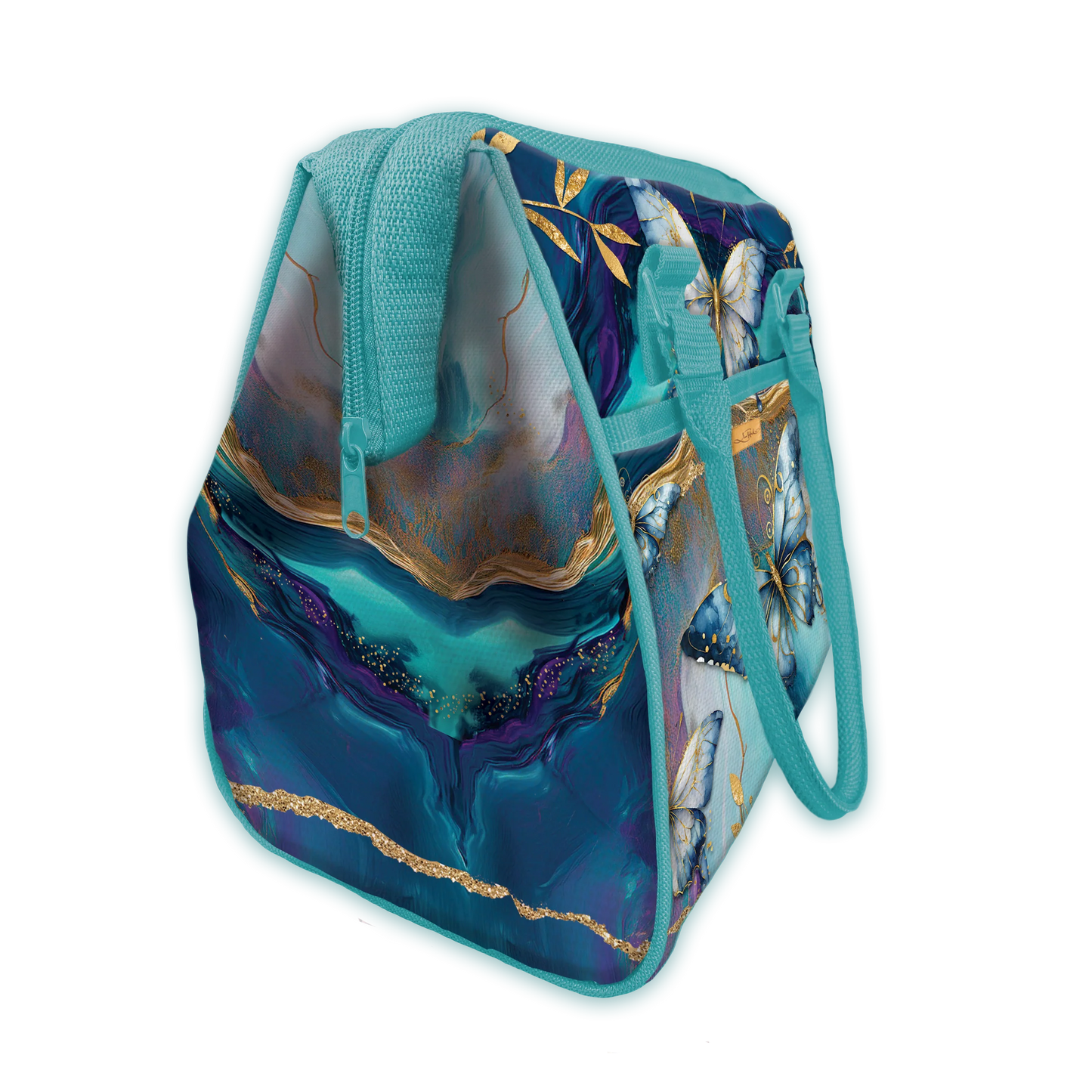 Insulated Lunch Cooler Bag - Tranquil Butterflies