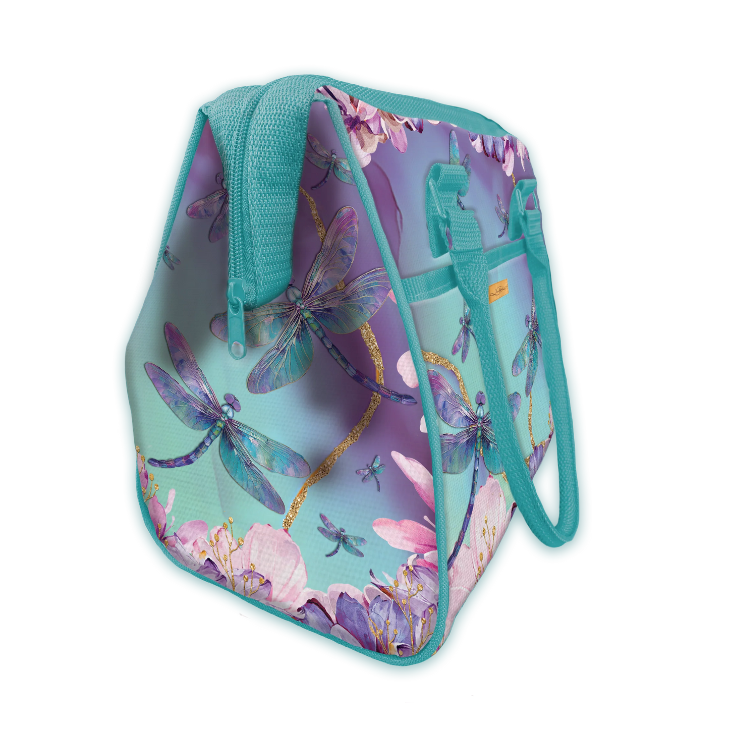 Insulated Lunch Cooler Bag - Delightful Dragonflies