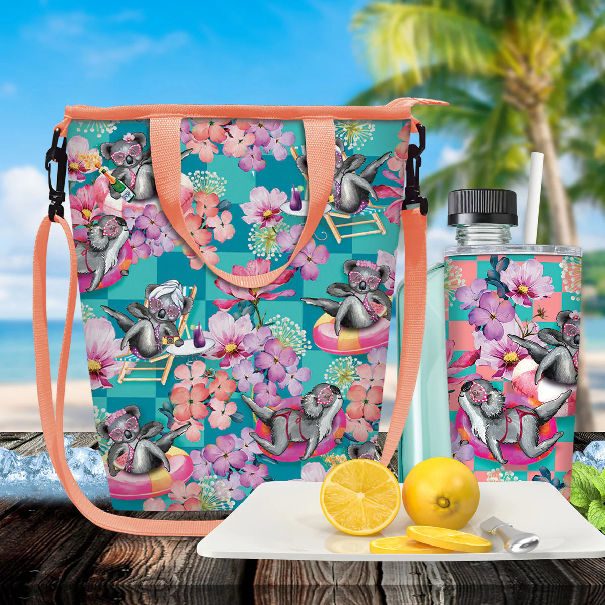 Champagne Cooler Bag - Koala Pool Party