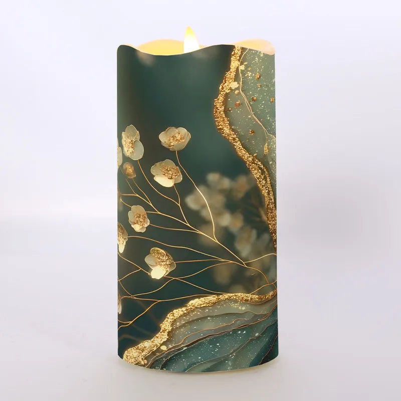Twilight LED Candle - Golden Petals