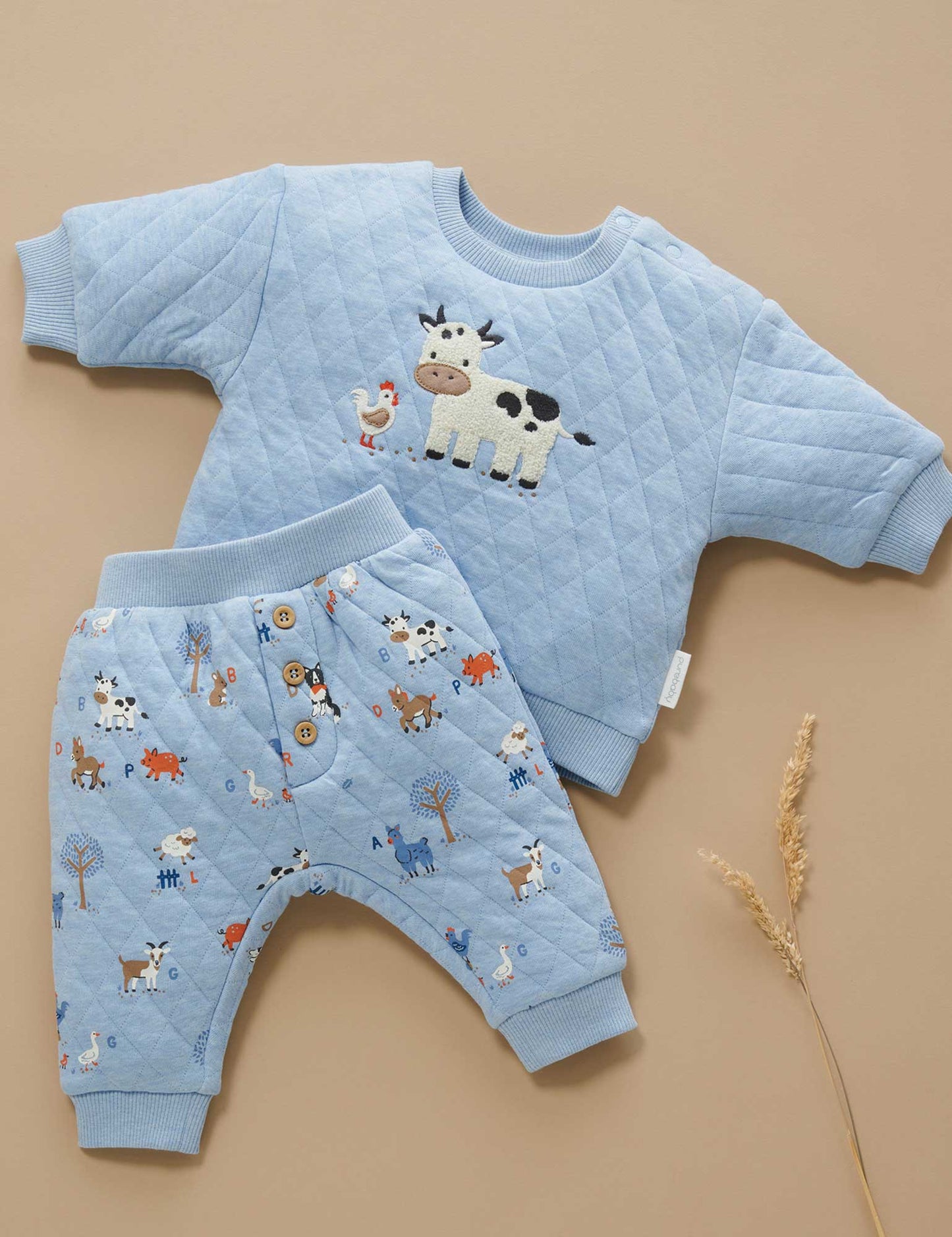 Farm Alphabet Quilted Track Set