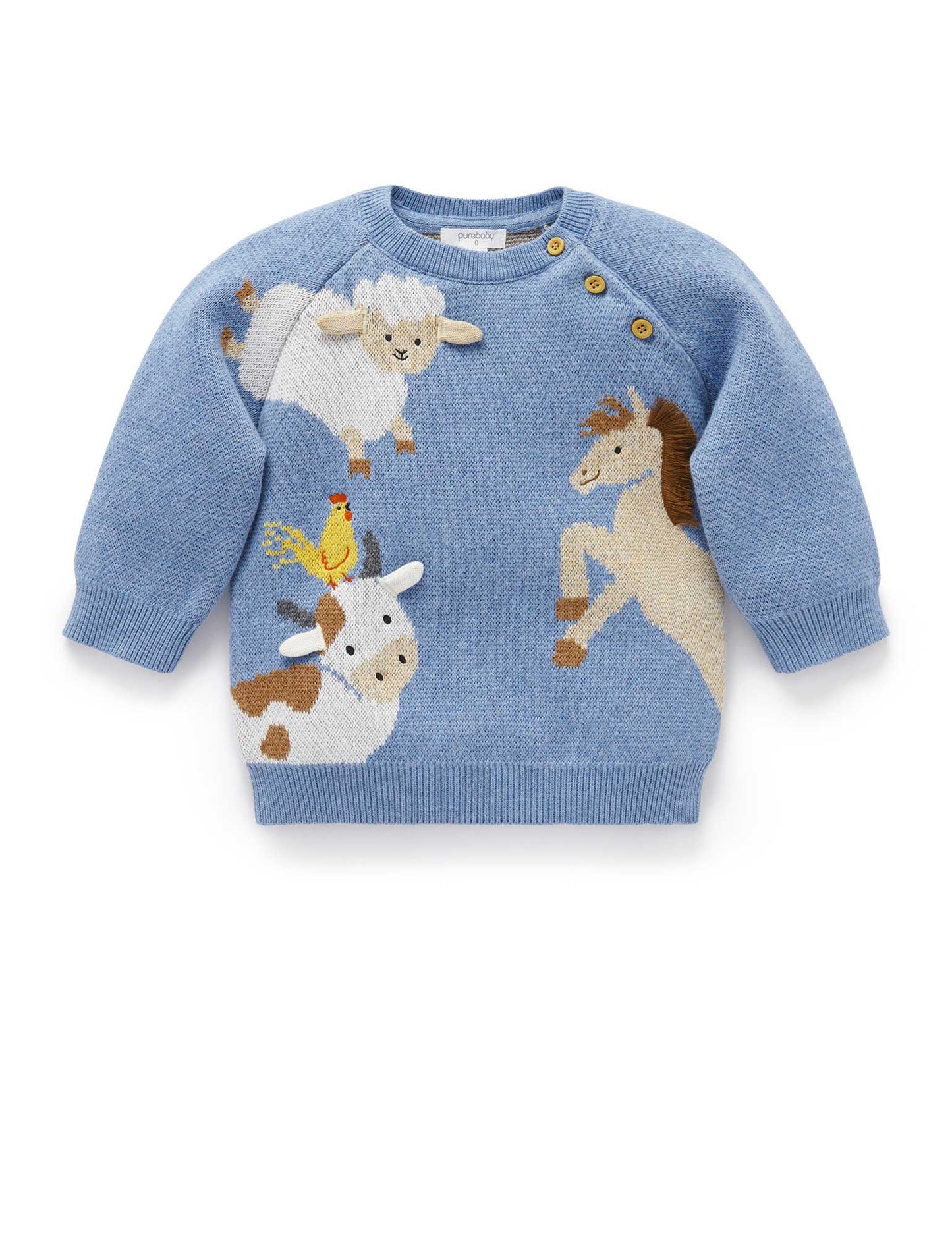 Blue Animal Crackers Jumper