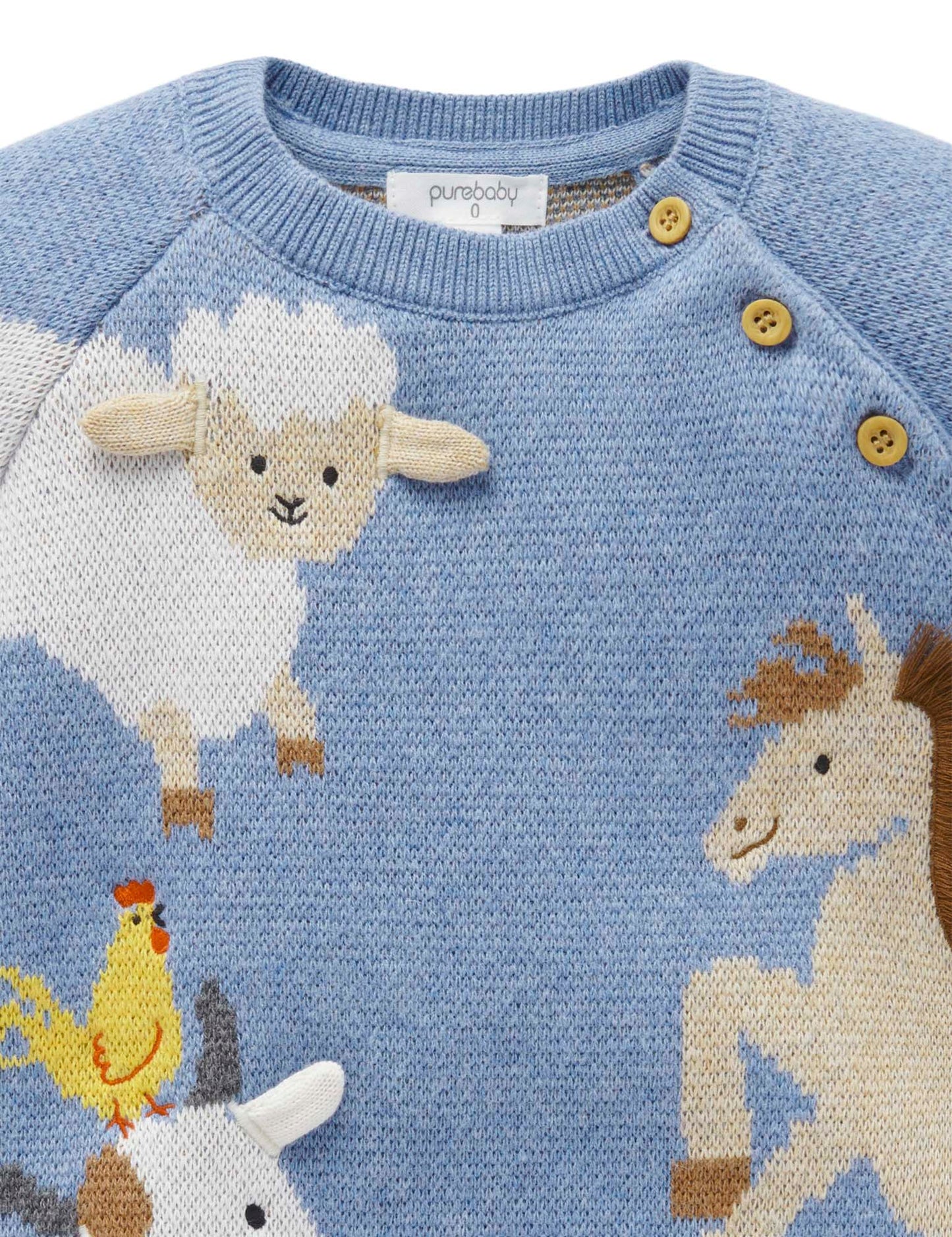 Blue Animal Crackers Jumper