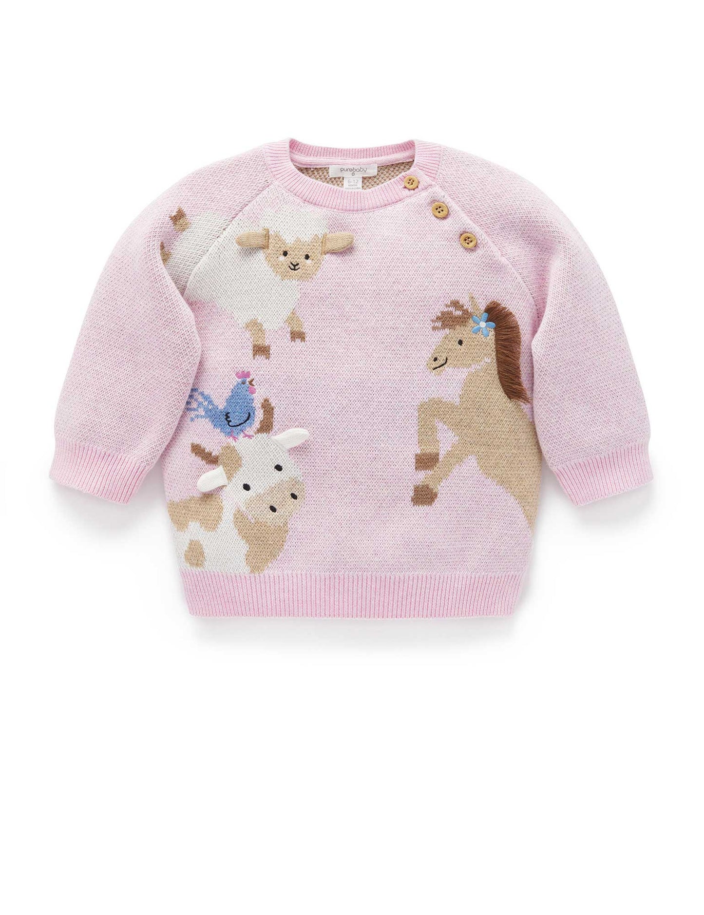 Pink Animal Crackers Jumper