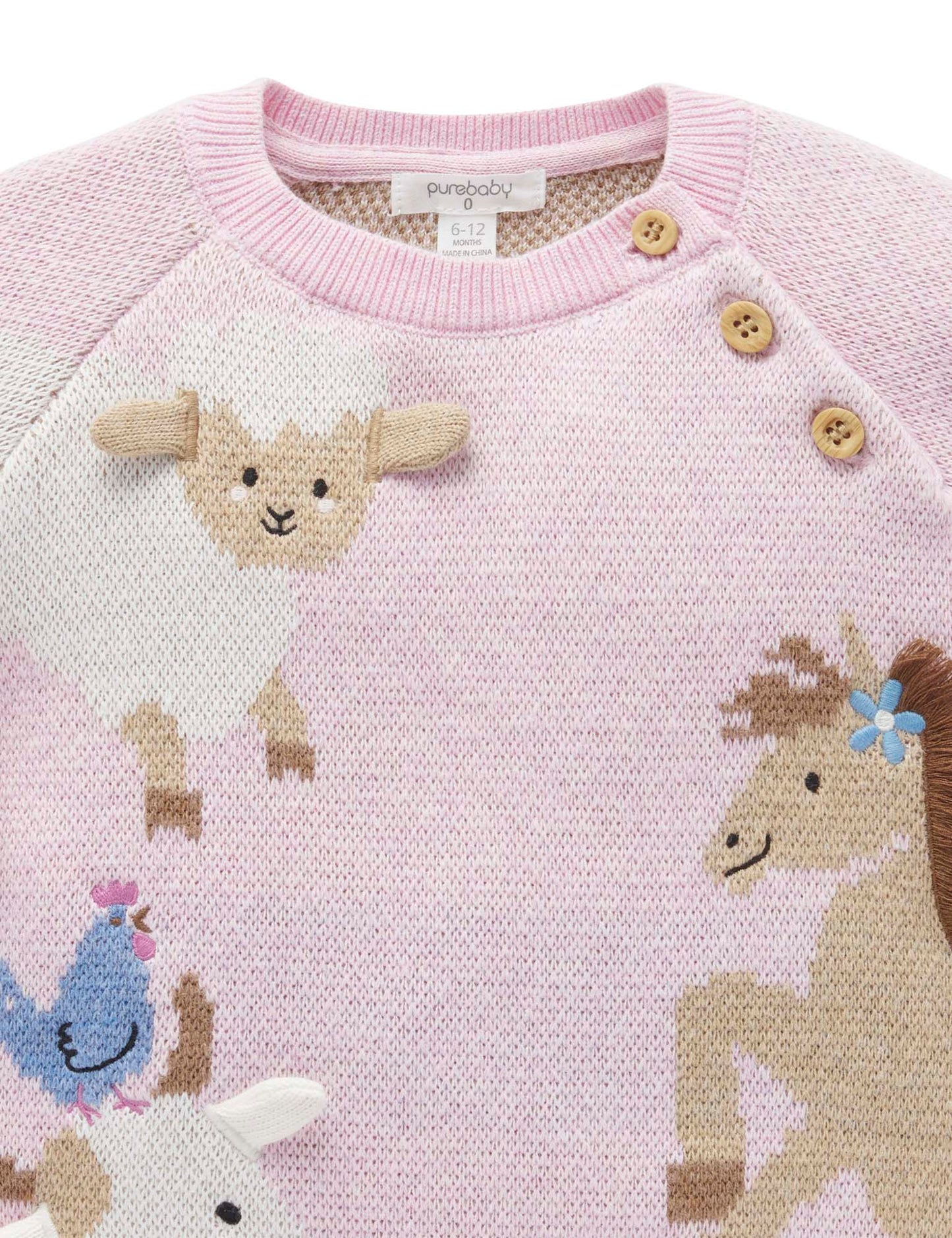 Pink Animal Crackers Jumper