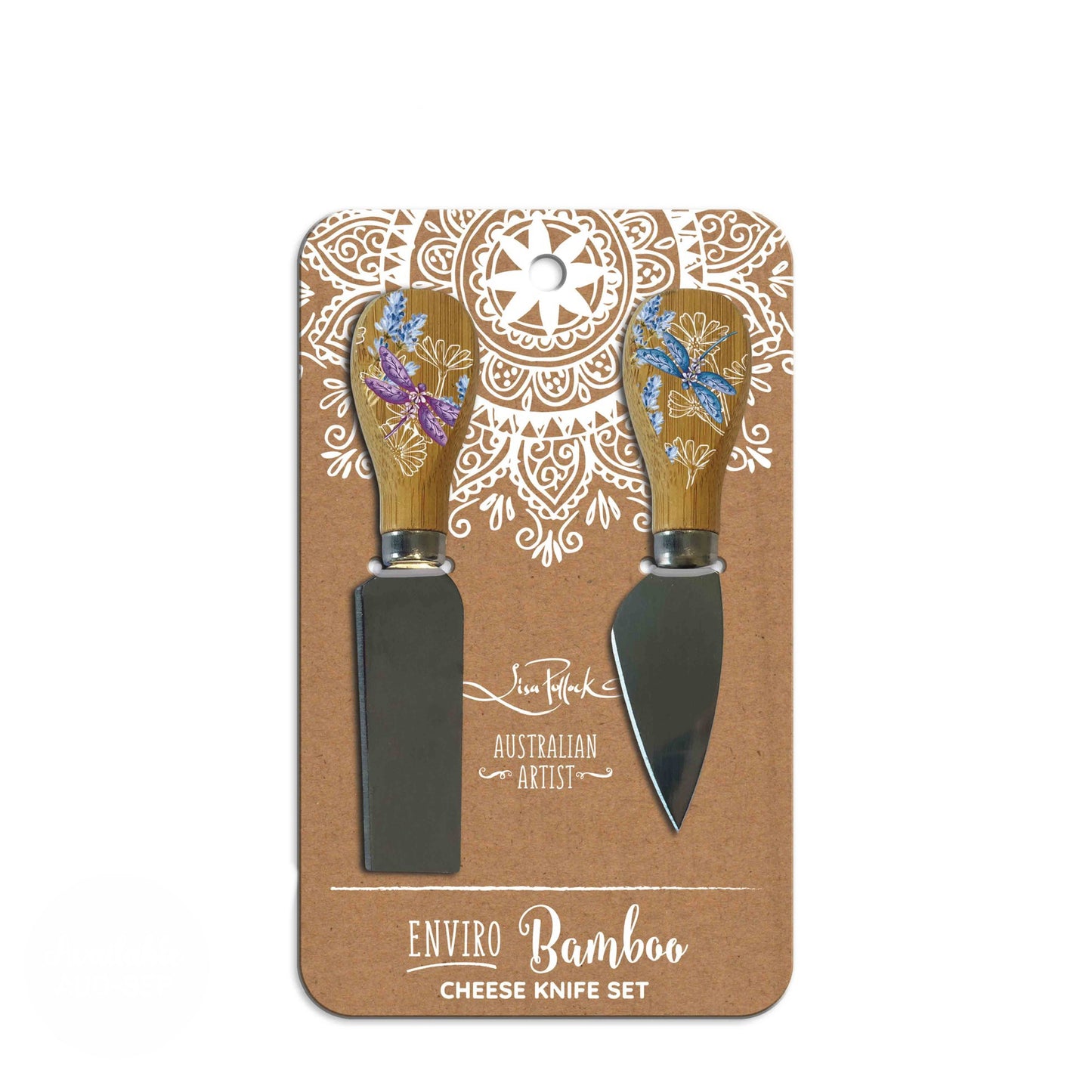 Cheese Knives - Lavender Dragonflies
