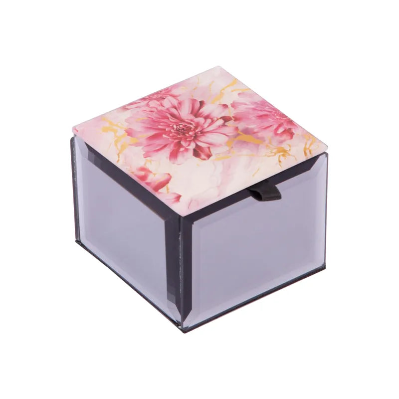 Bling Mini Trinket Box - Radiance Blush Chrysanthemum