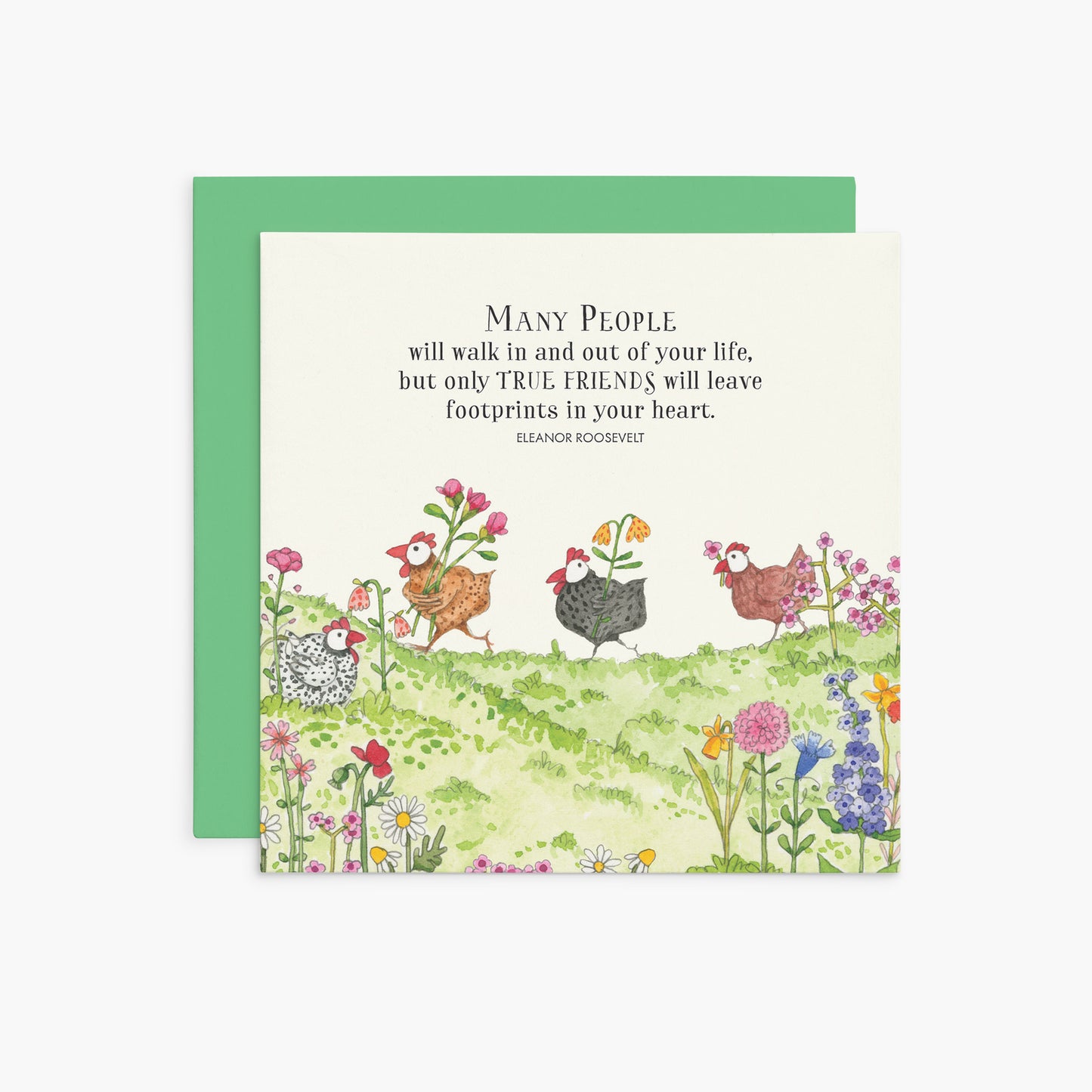 Twigseeds Friendship Card - Many People Walk In and Out of Your Life...