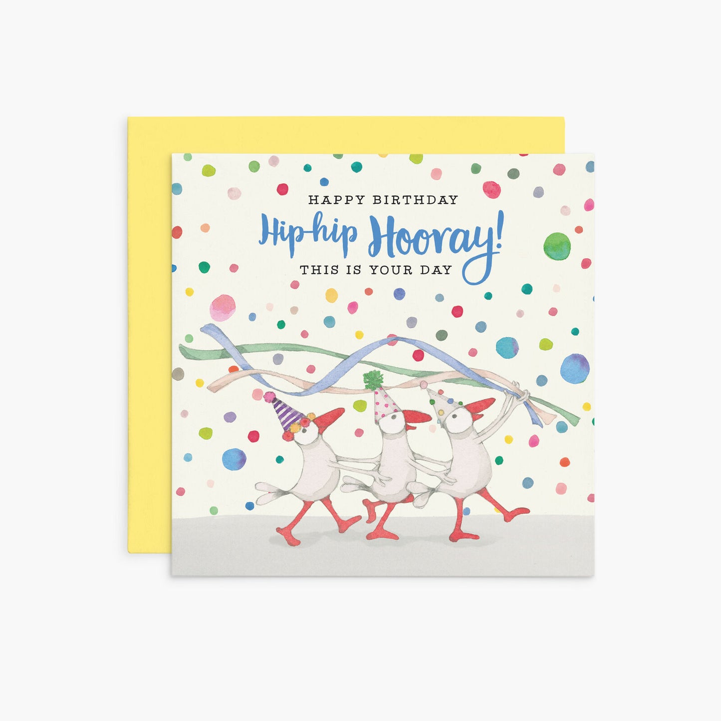 Twigseeds Birthday Card - Hip Hip Hooray!