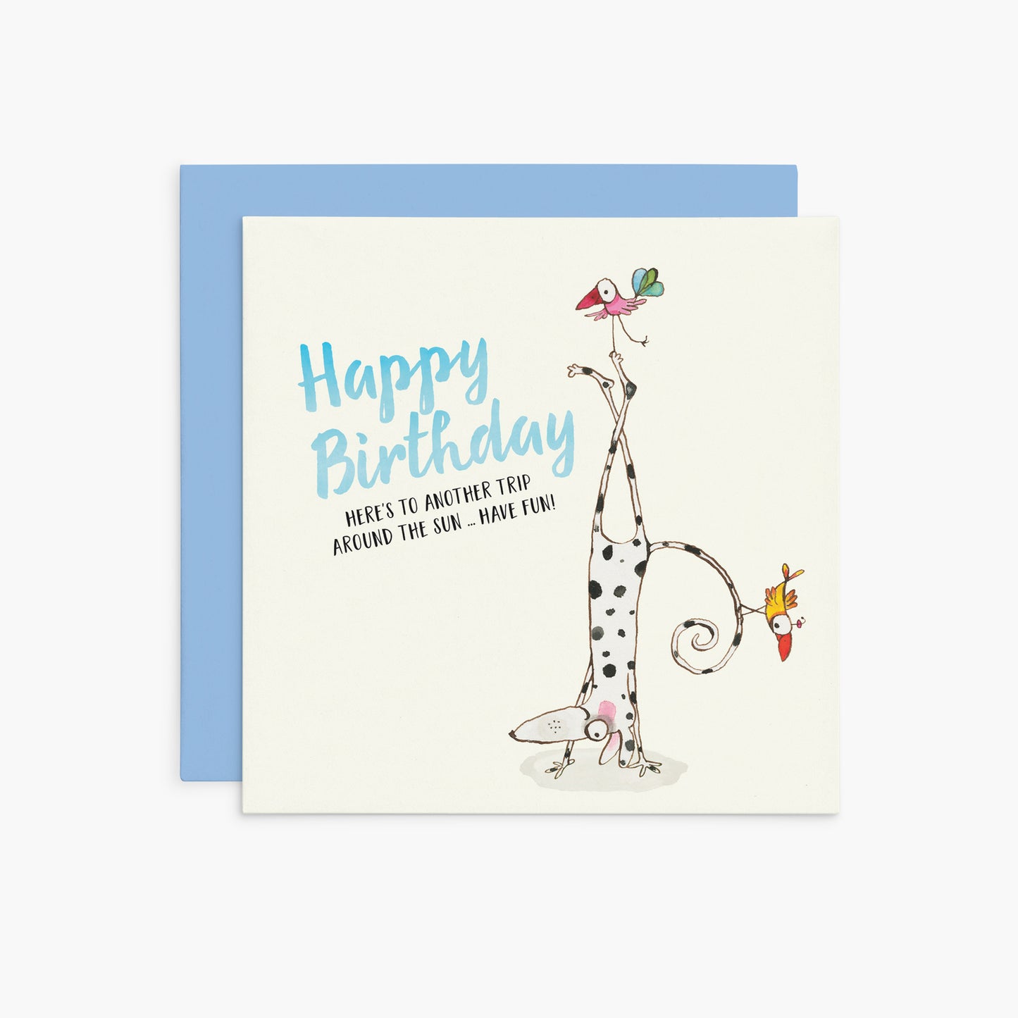Twigseeds Birthday Card - Here's to Another Trip Around the Sun ... Have Fun!