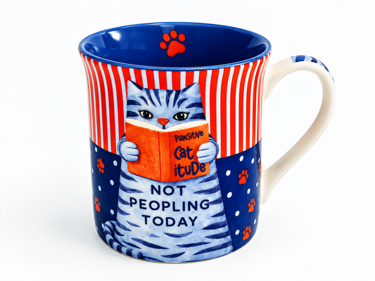 Not Peopling Today Mug (Cat)
