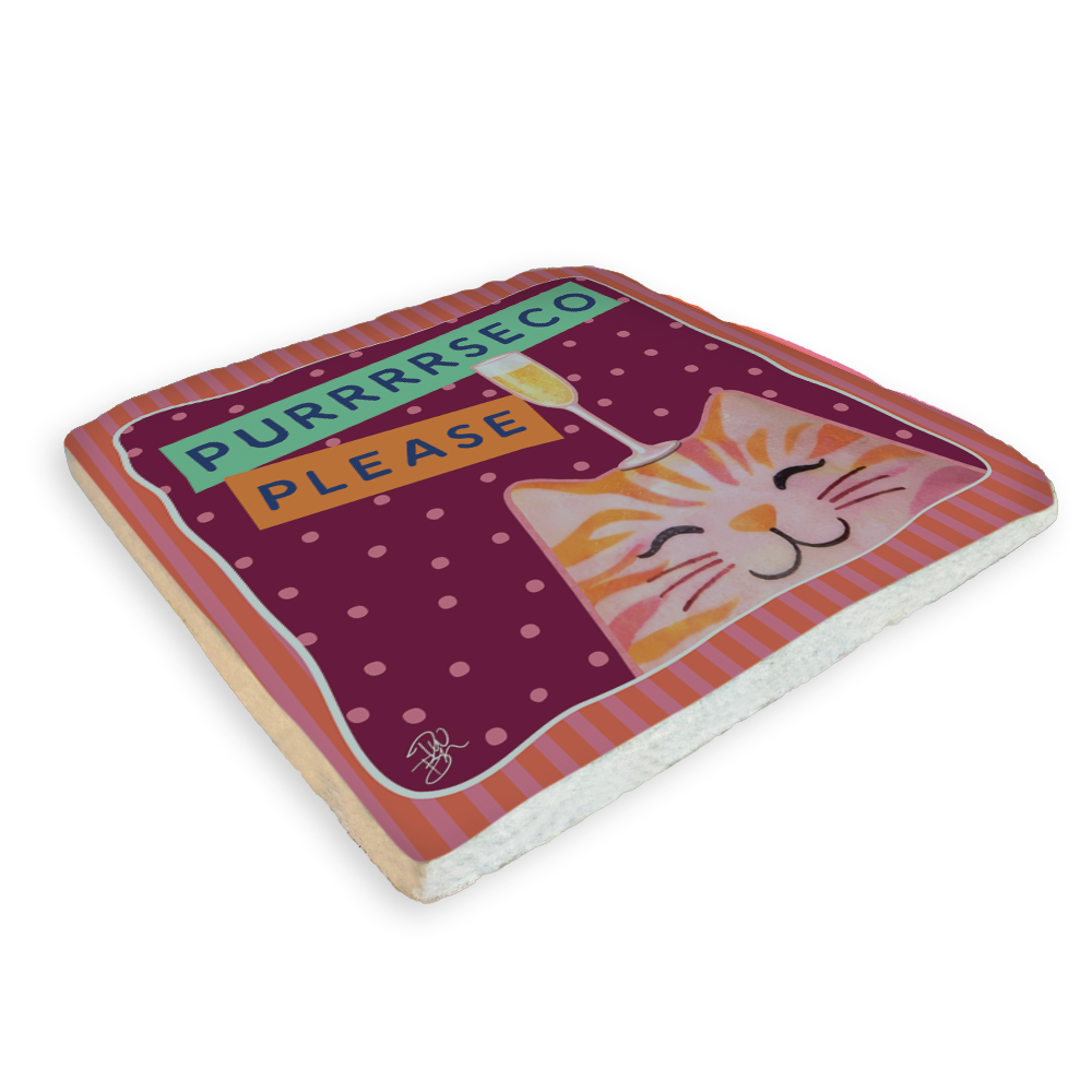 Resin Coasters - Winey Cat (Sassy Cat)