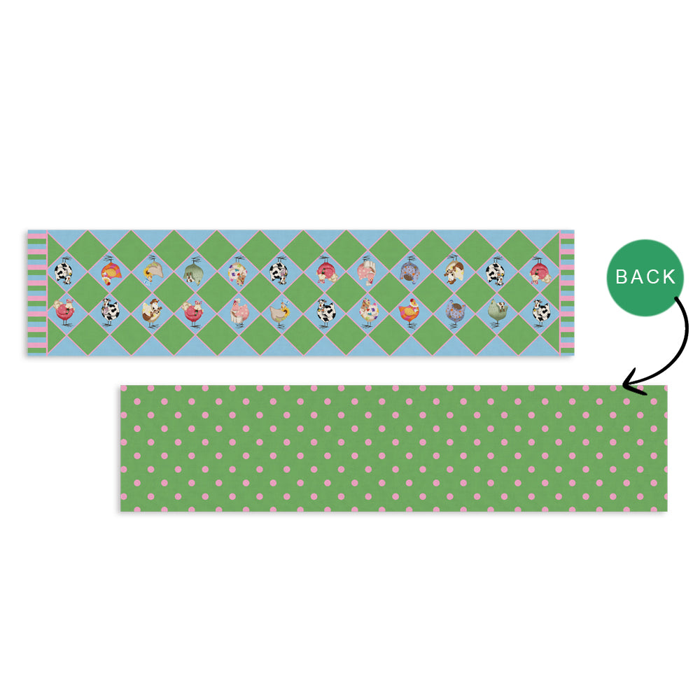 Chickadees Chicken Run Table Runner