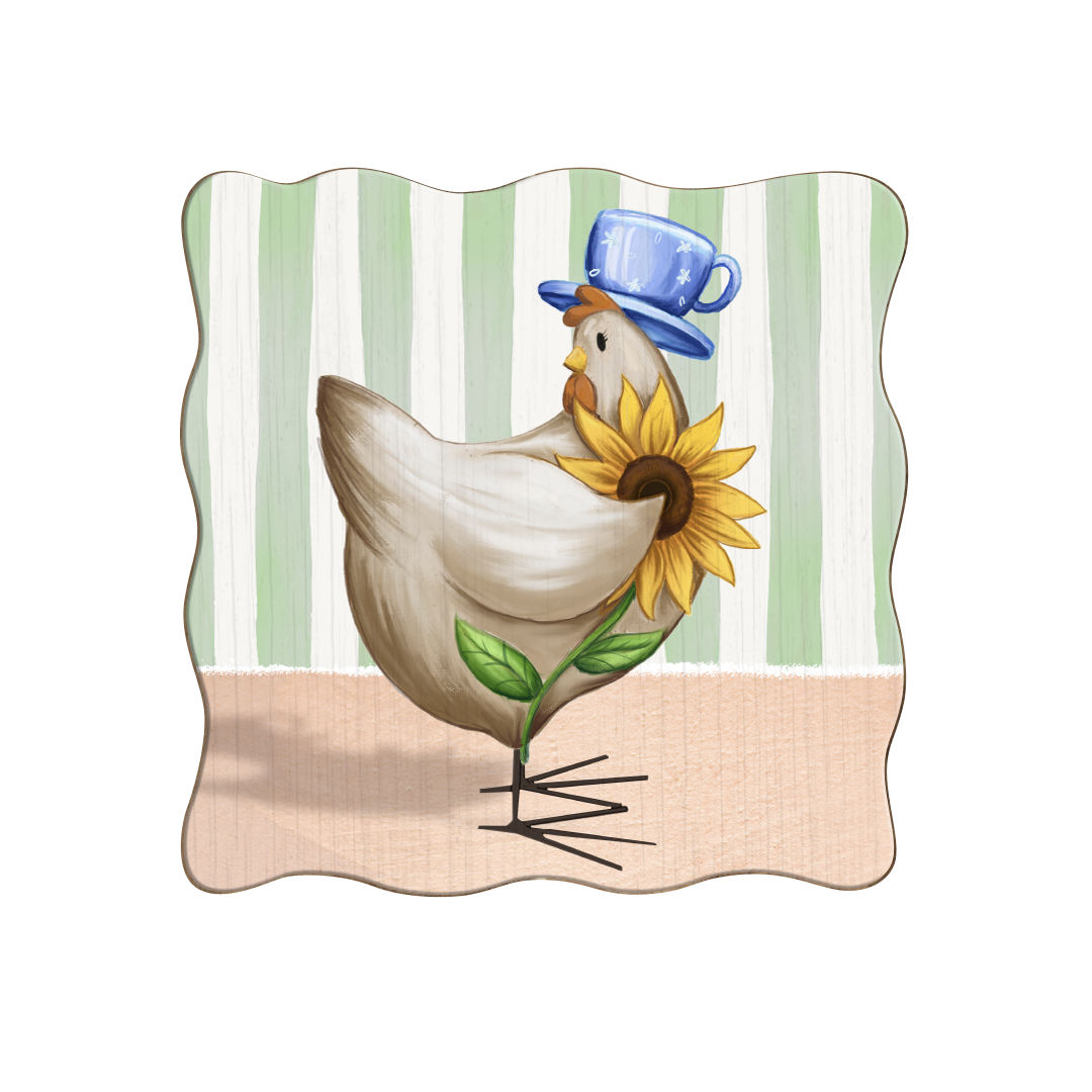 Wooden Artwork - Bonny Chicken