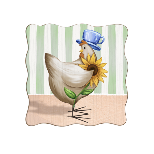 Wooden Artwork - Bonny Chicken