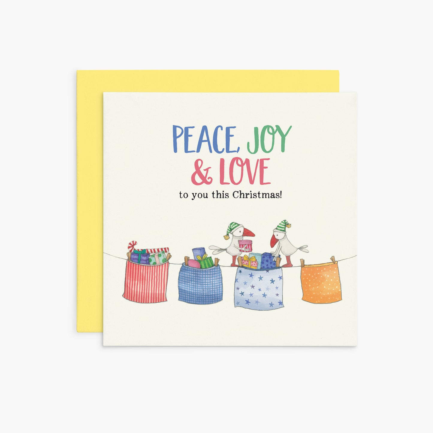 Twigseeds Christmas Card - Peace, Love & Joy