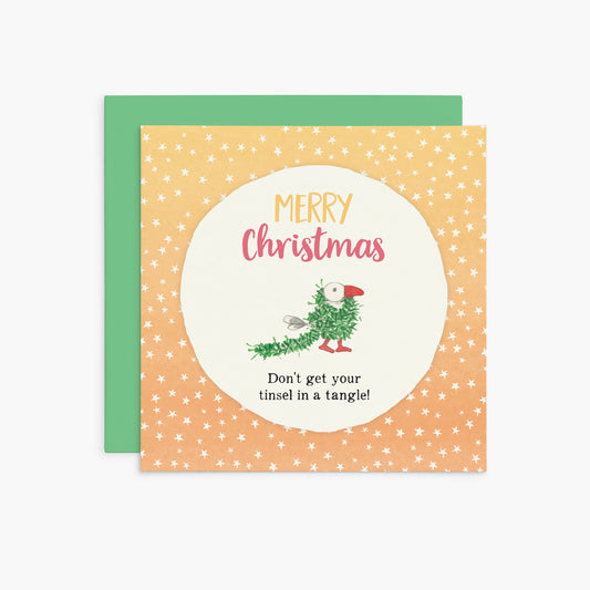 Twigseeds Christmas Card - Tinsel in a Tangle
