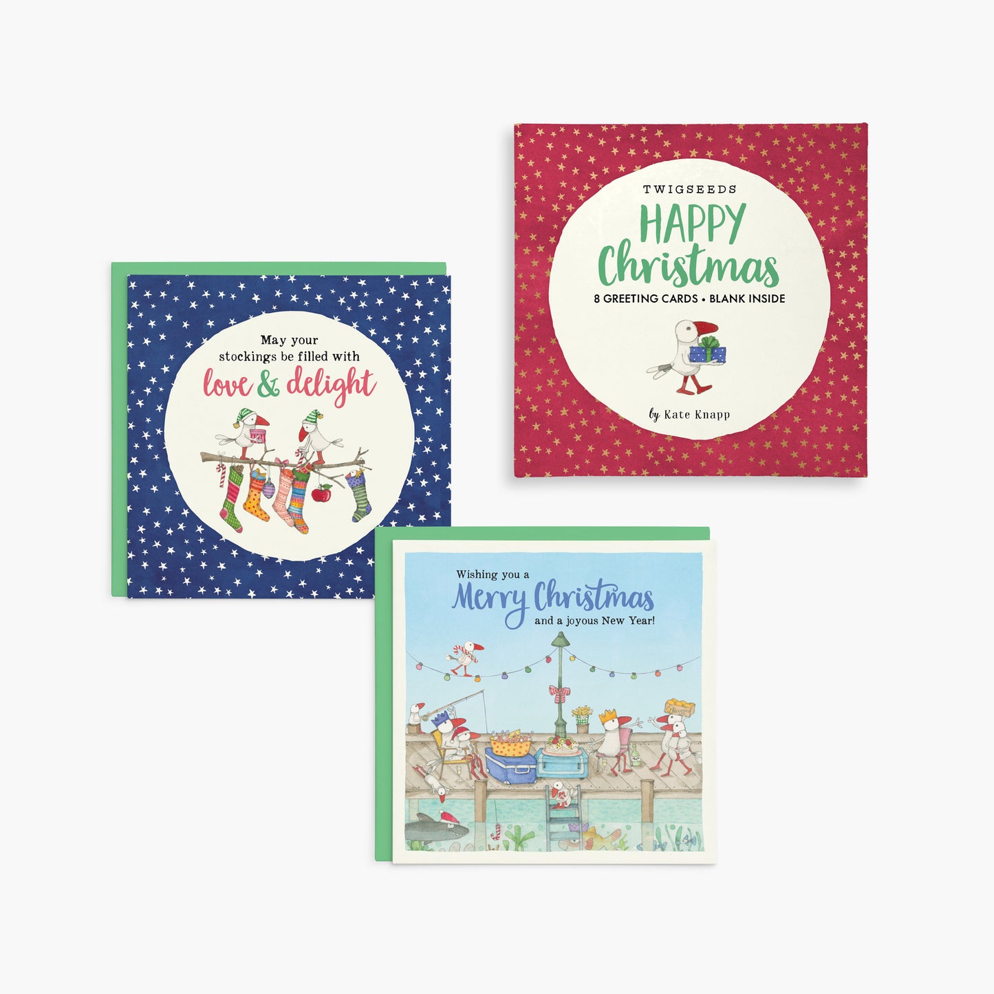 Twigseeds Christmas Card Box Set - Happy Christmas
