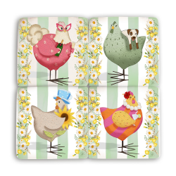 Resin Coasters - Hen House