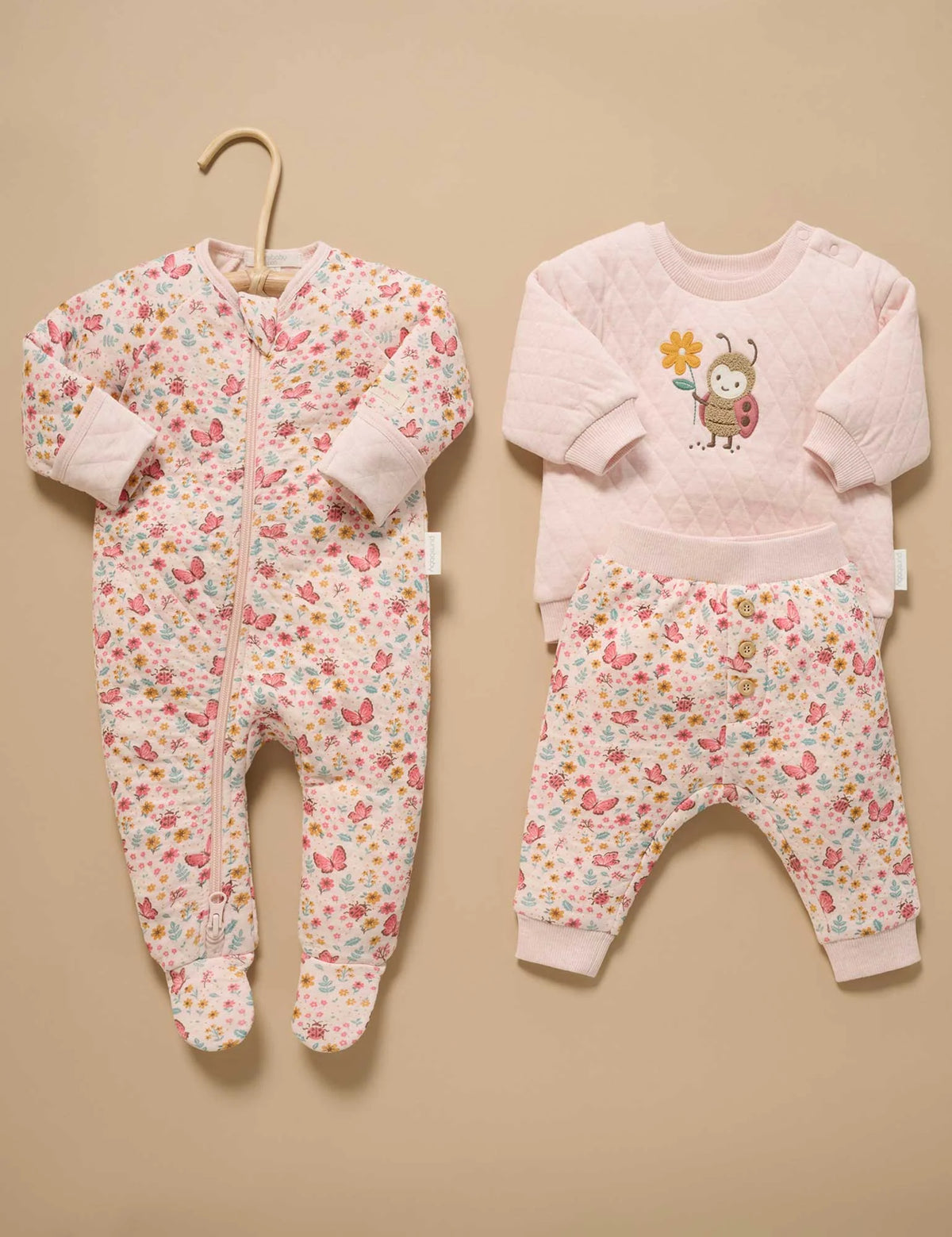Butterfly Quilted Track Set
