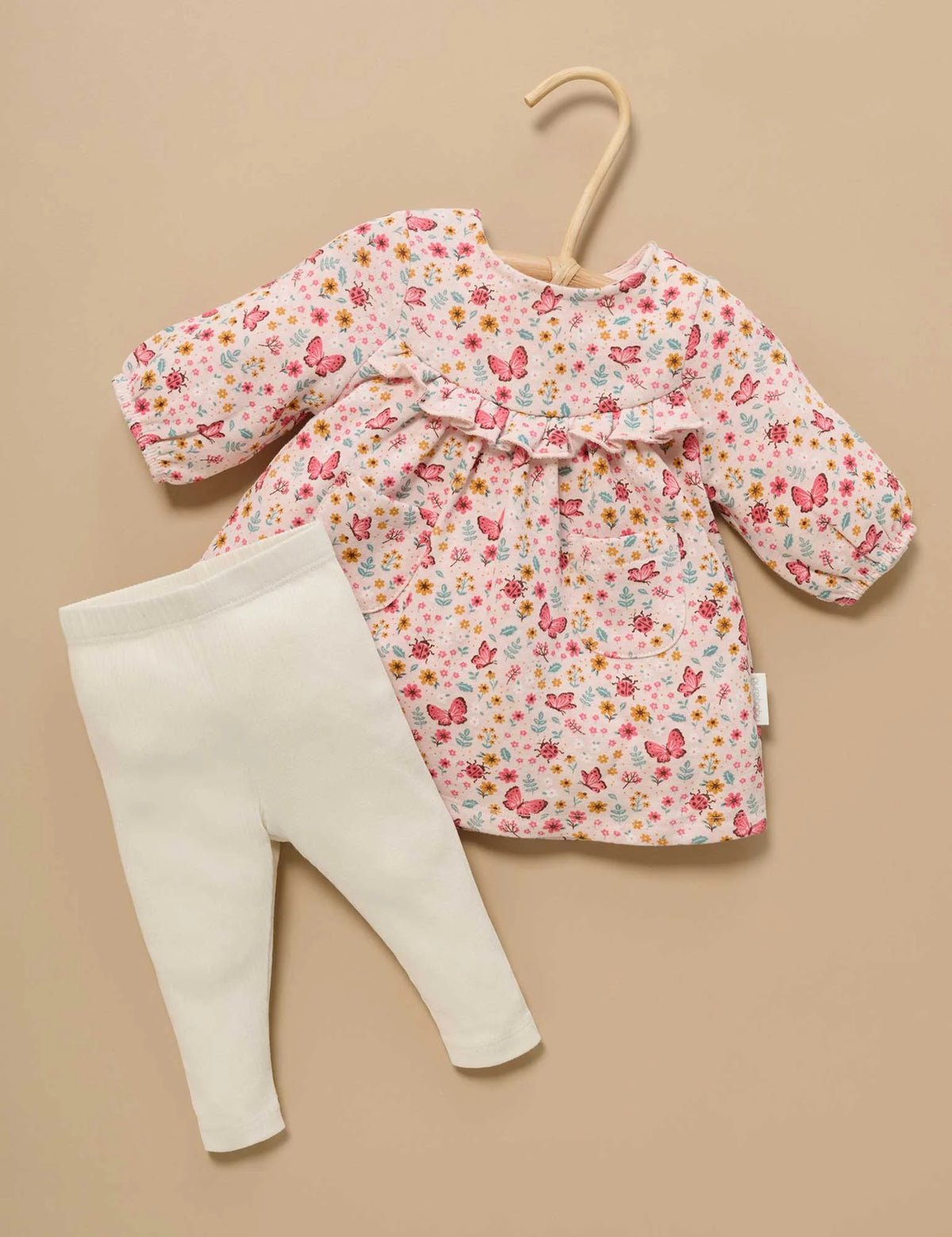 Butterfly Cosy Dress and Leggings Set