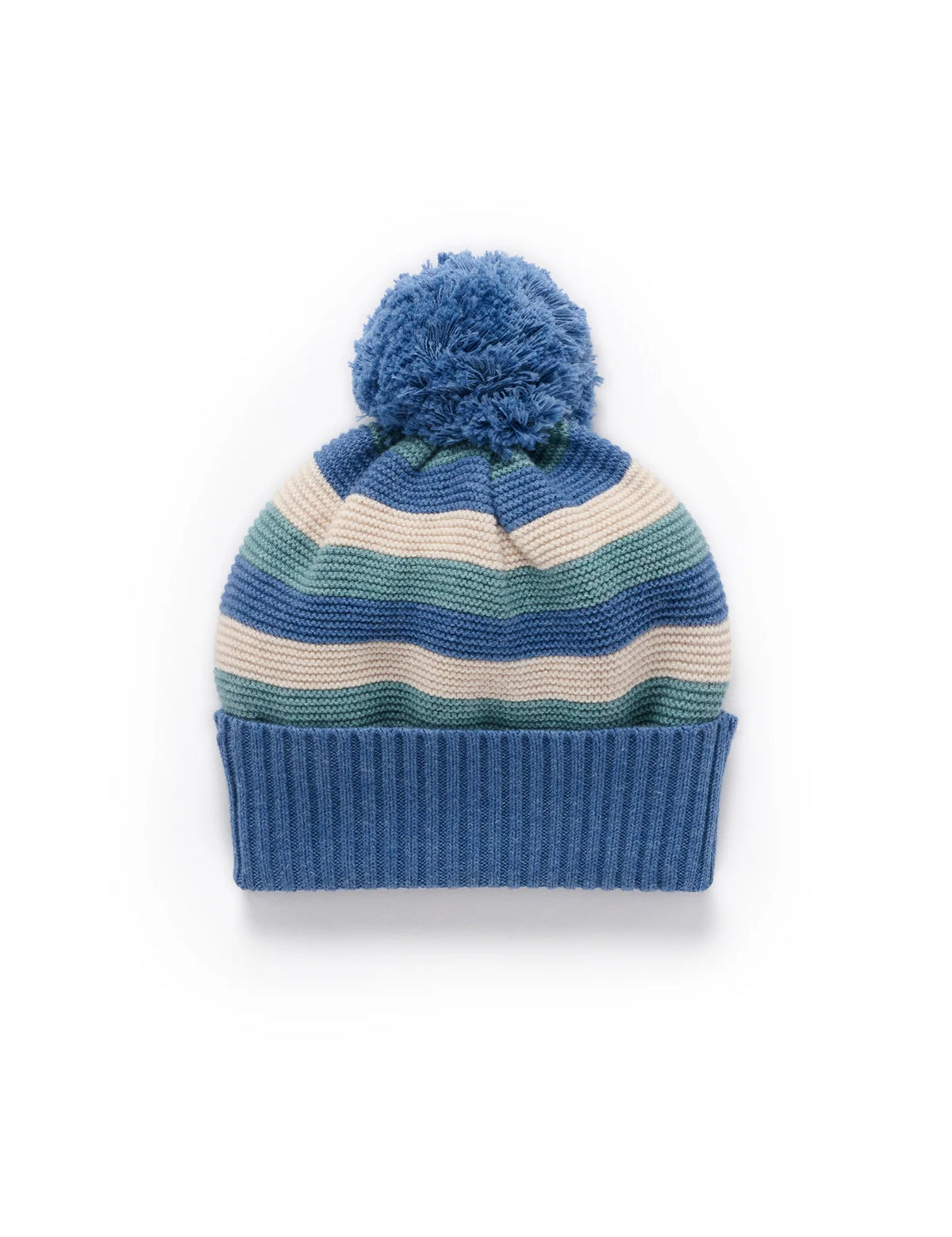 Blue Striped Beanie