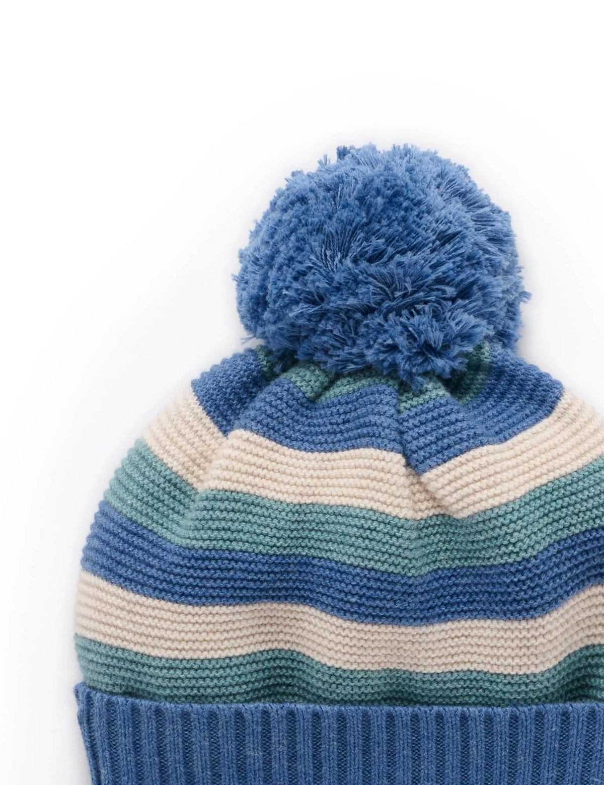 Blue Striped Beanie