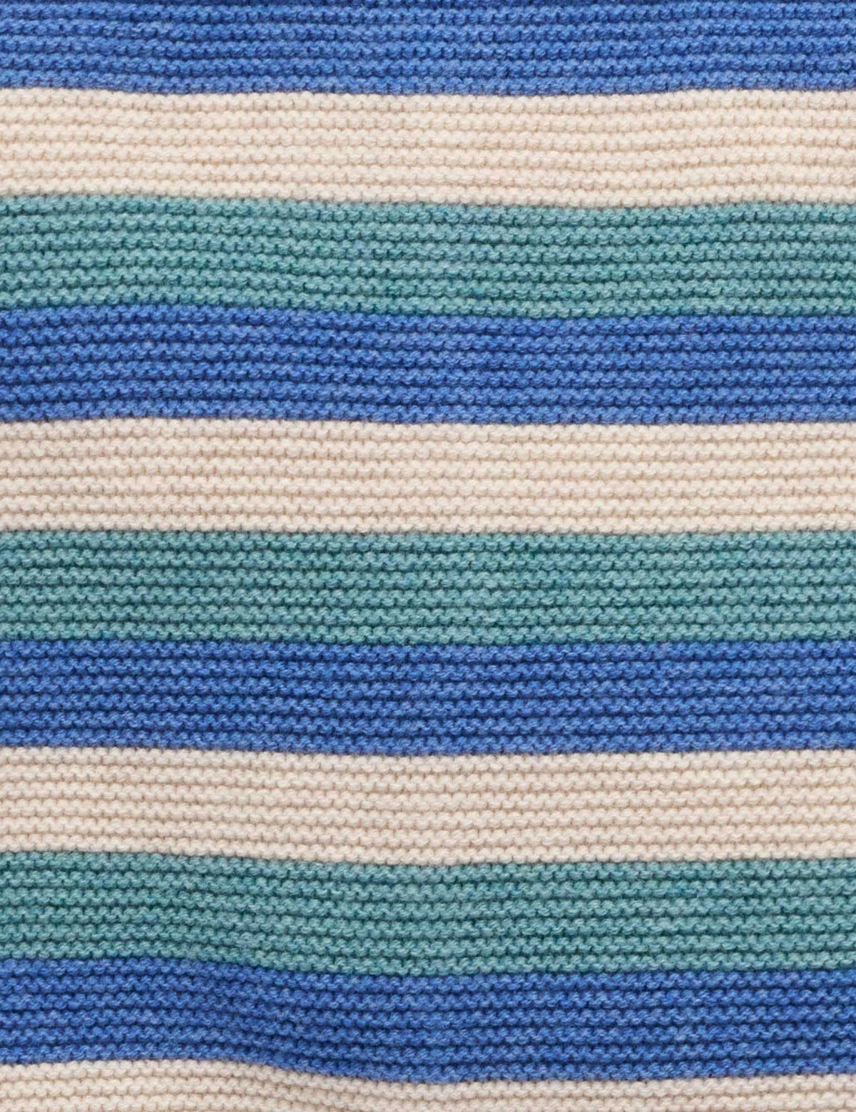 Blue Striped Knitted Leggings