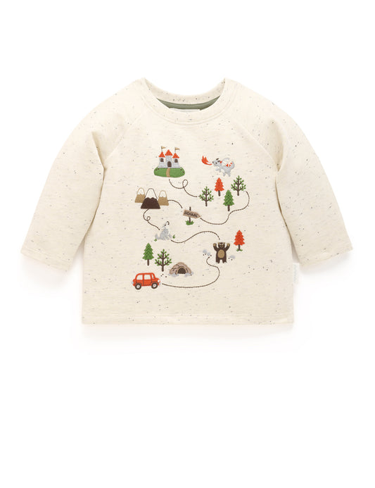 Castle Map Thick Long Sleeve Tee
