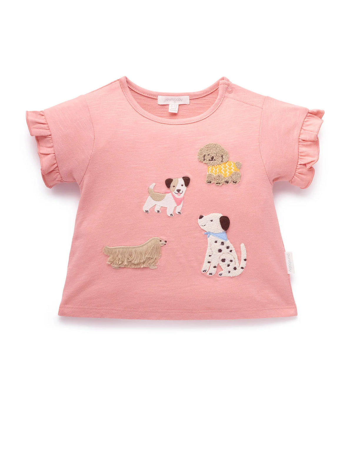 Puppy Ruffle Tee