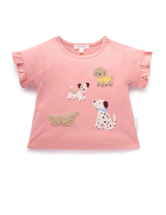 Puppy Ruffle Tee