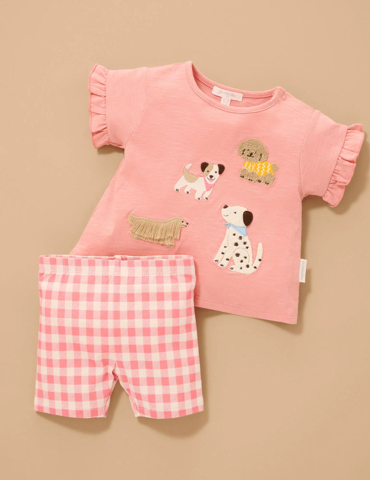 Puppy Ruffle Tee