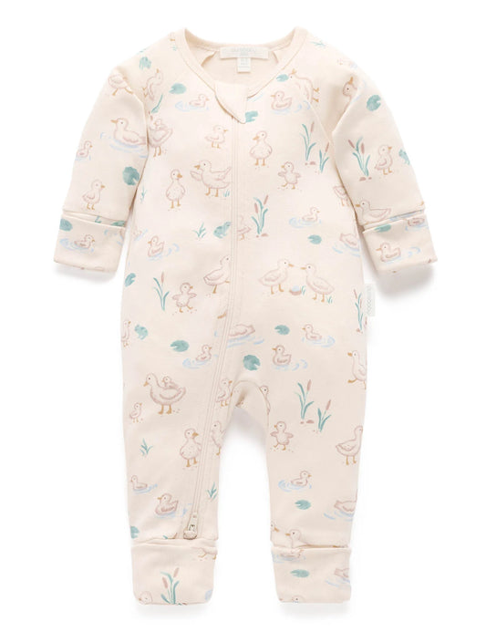 Garden Goose Printed Zip Growsuit