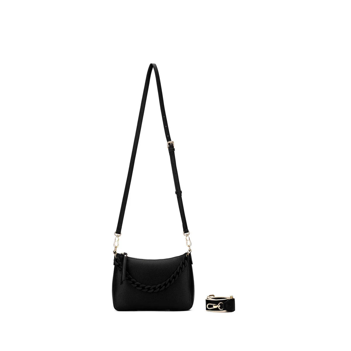 Elle Black Crossbody Bag