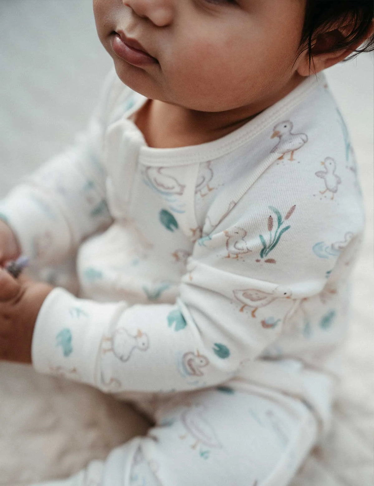 Garden Goose Printed Zip Growsuit