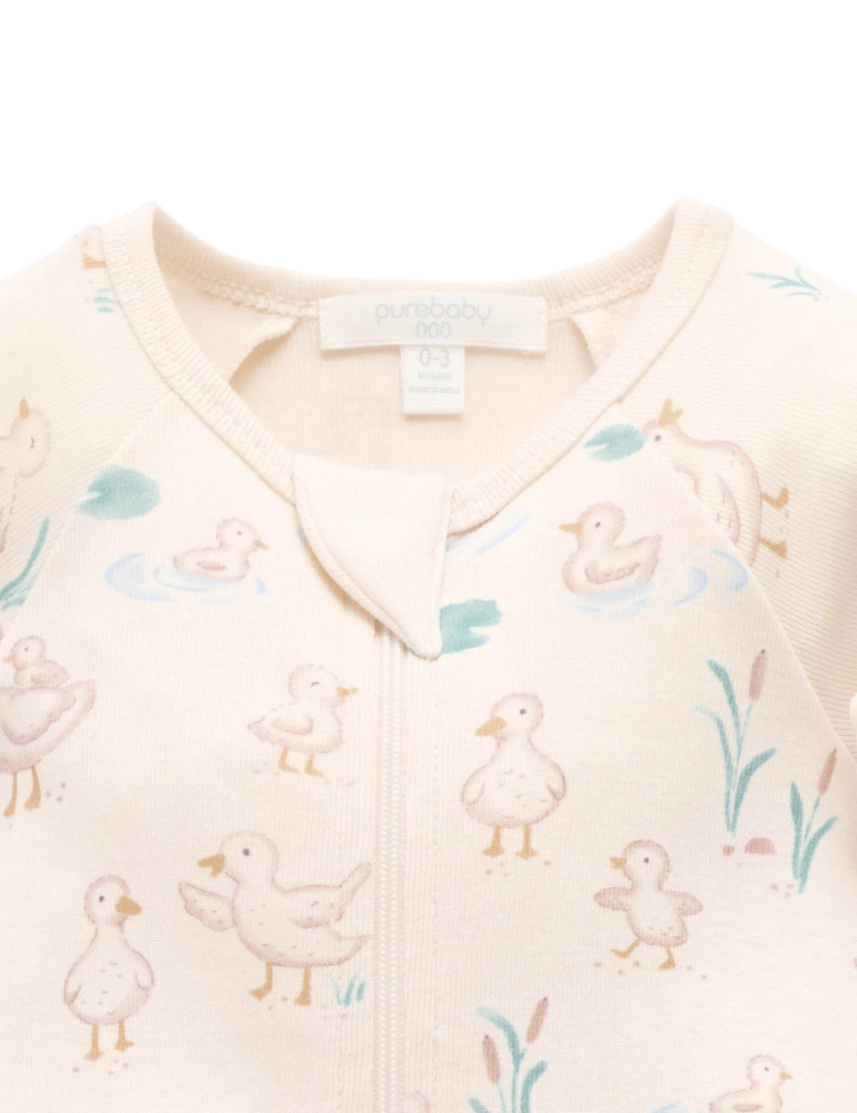 Garden Goose Printed Zip Growsuit