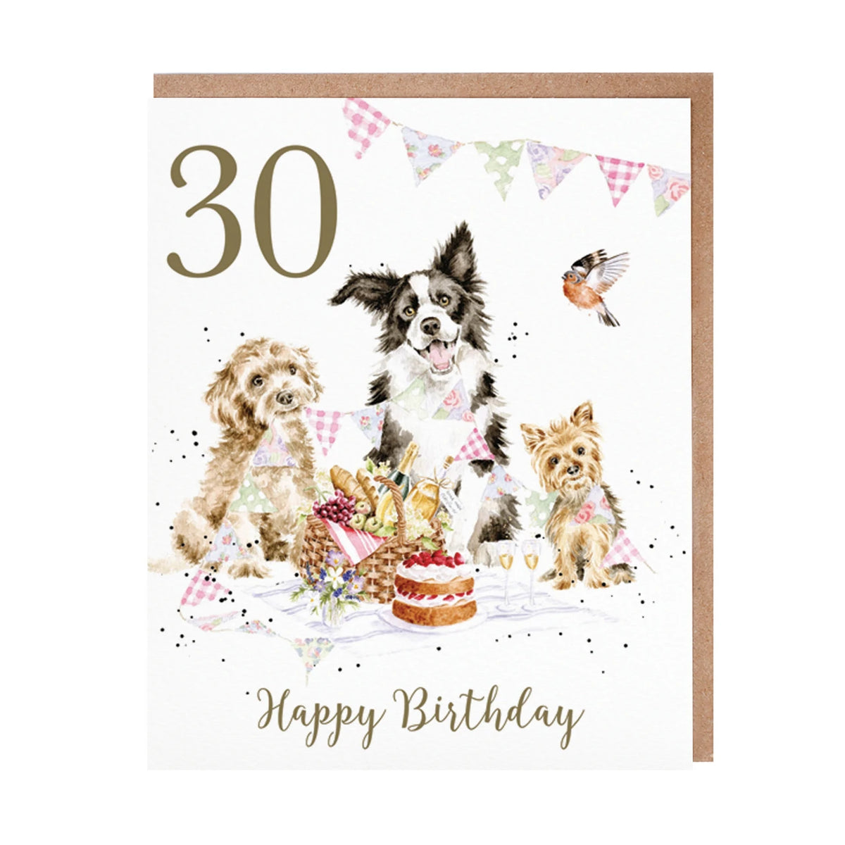Wrendale Designs Card - 30th Birthday (Pawty)
