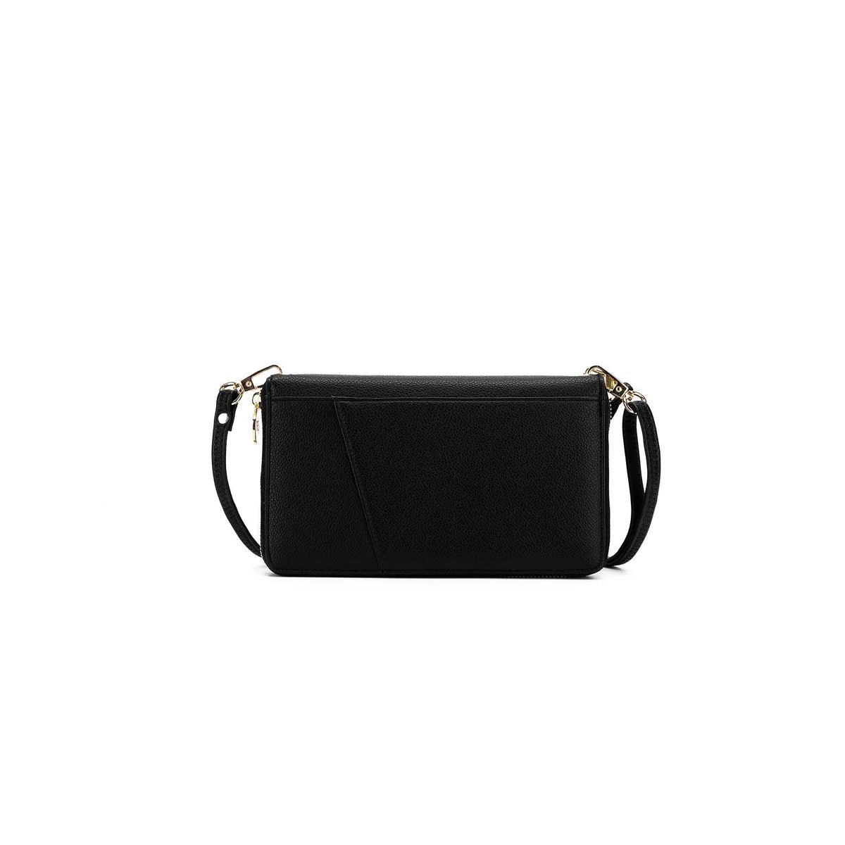 Luggage Tag Black & Voyager Passport Wallet Gift Set