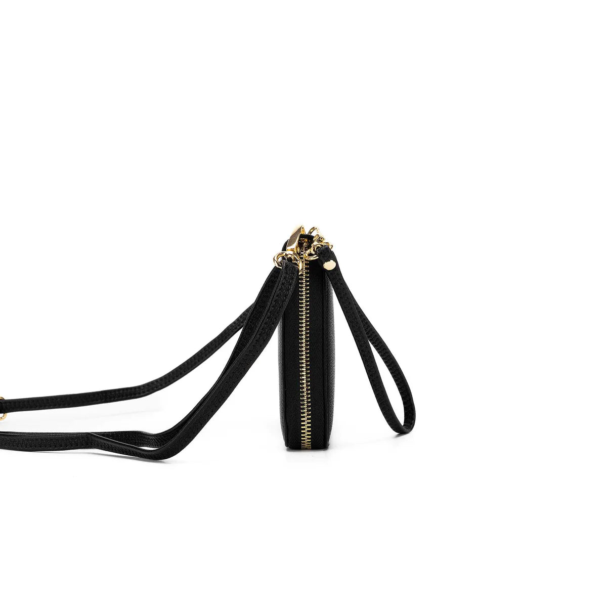 Luggage Tag Black & Voyager Passport Wallet Gift Set