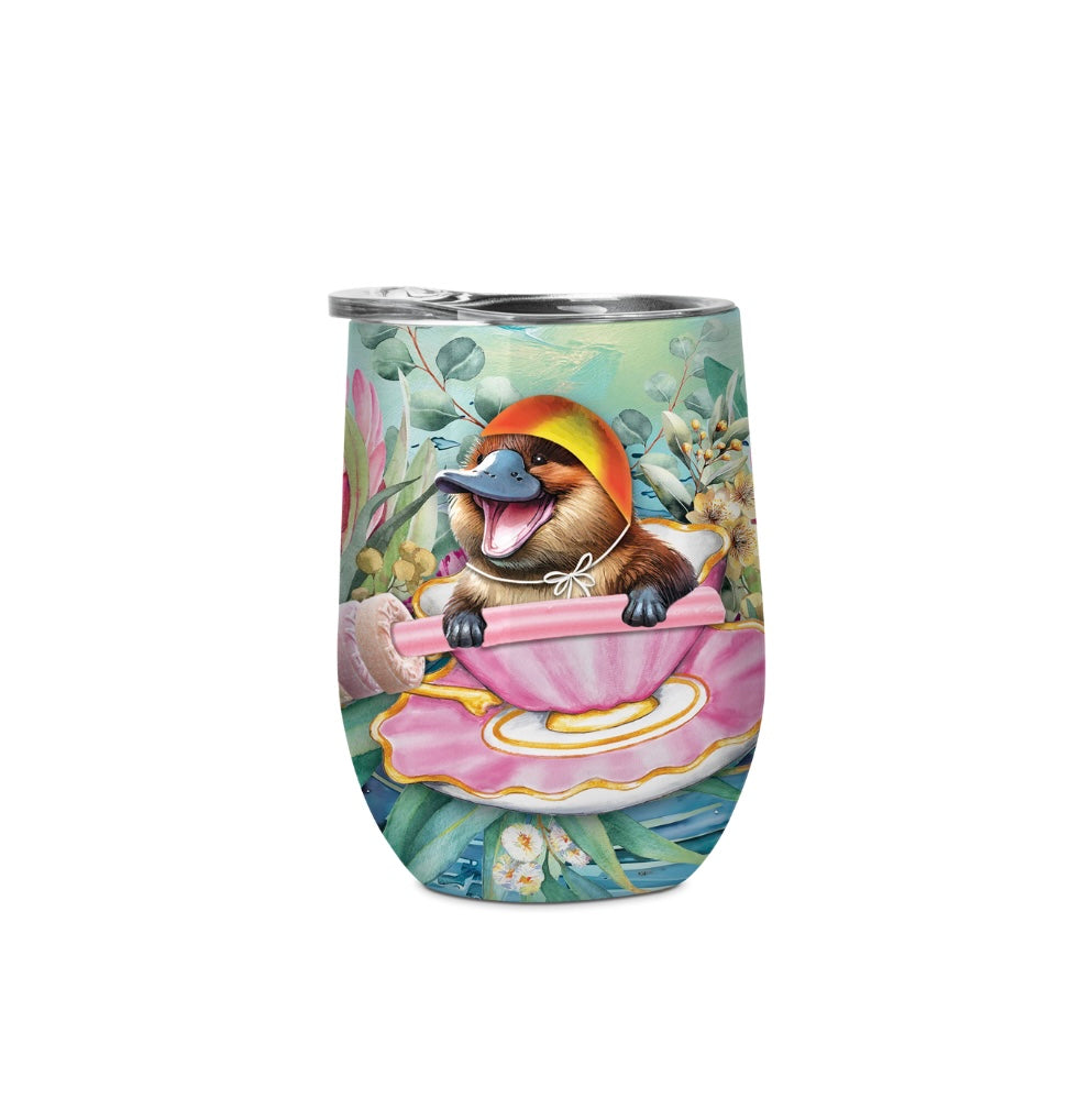 Double Walled Stainless Steel 'Bevvy' Mug (350ml) - Lifesaver Platypus