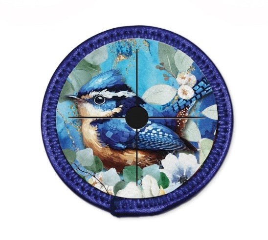 Neoprene Wine Glass Coaster - Cheeky Wren