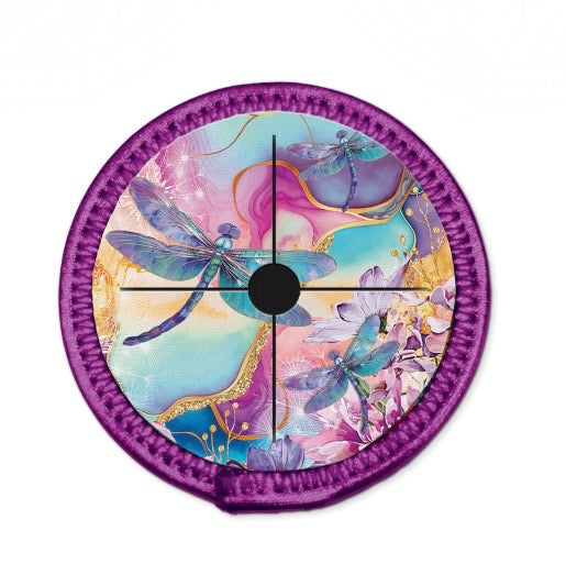Neoprene Wine Glass Coaster - Delightful Dragonflies